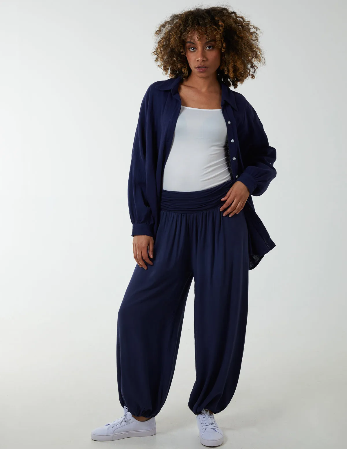 Harem Jersey Pockets Trousers sold by Blue Vanilla product image thumbnail 2