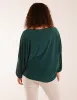 Batwing Necklace Elasticated Hem Top sold by Blue Vanilla
