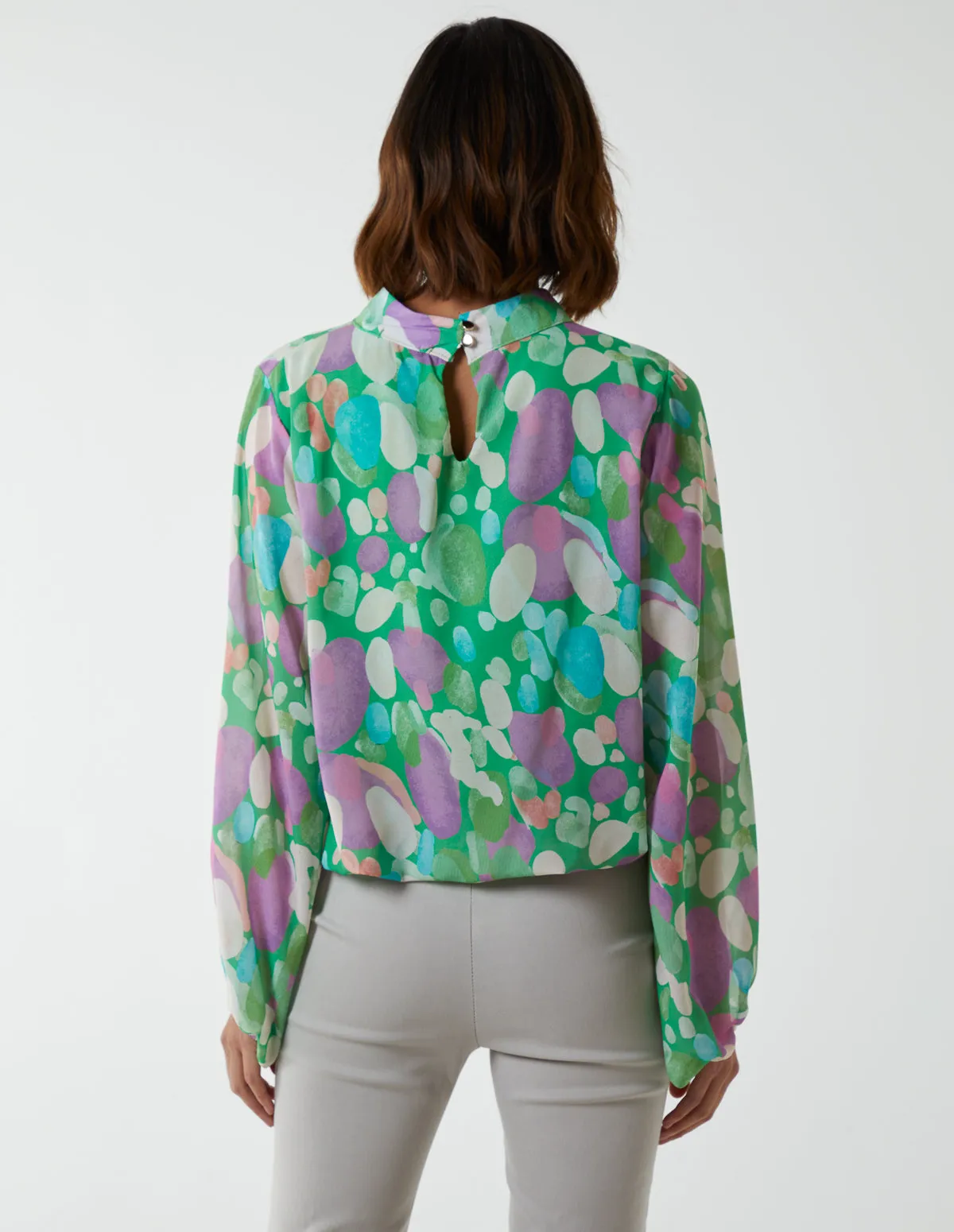 Puffball Chiffon Top sold by Blue Vanilla product image thumbnail 4