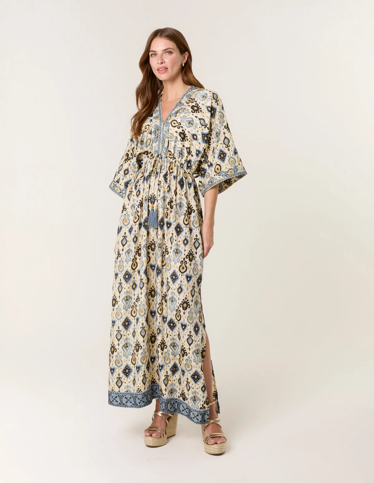 Embellished Kimono Dress sold by Blue Vanilla product image thumbnail 3