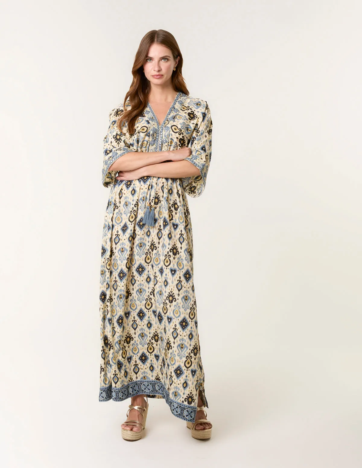 Embellished Kimono Dress sold by Blue Vanilla