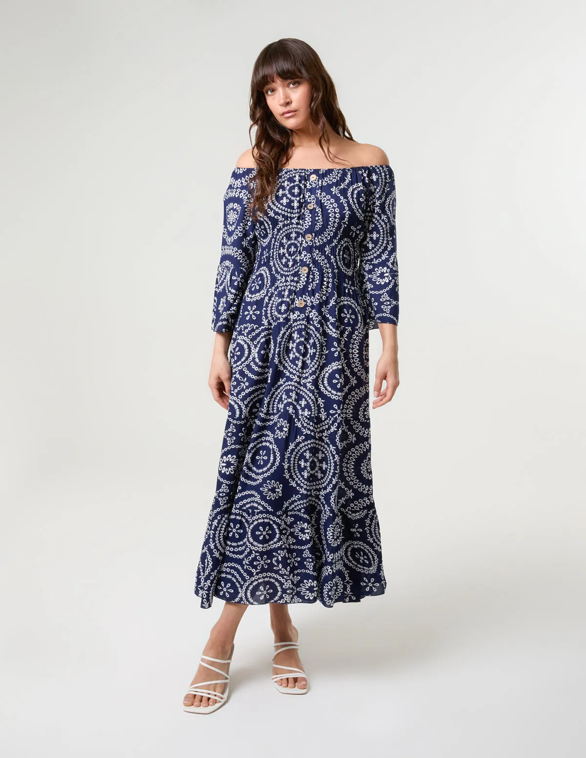 Coconut Button Dress sold by Blue Vanilla product image thumbnail 3