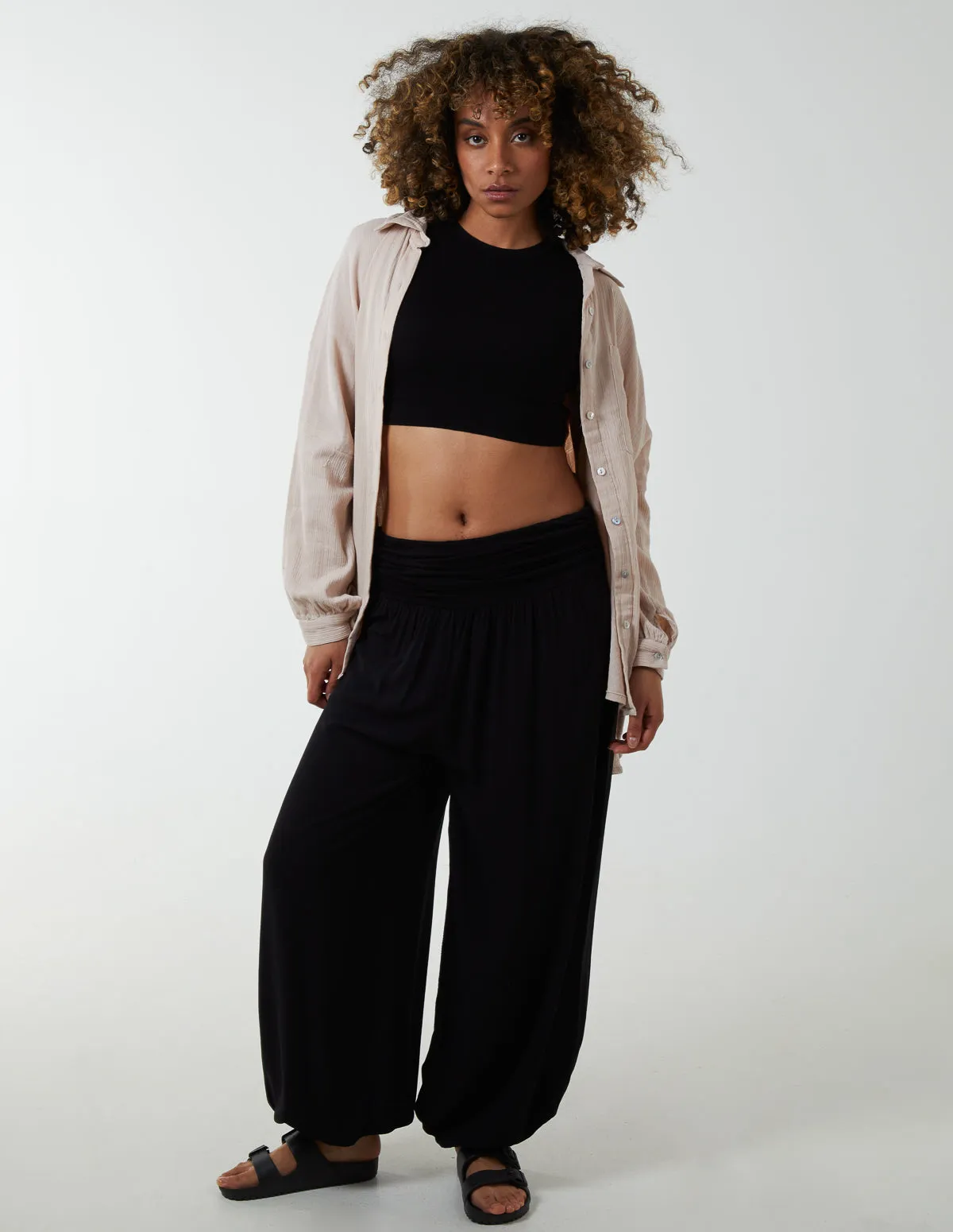 Harem Jersey Pockets Trousers sold by Blue Vanilla product image thumbnail 2