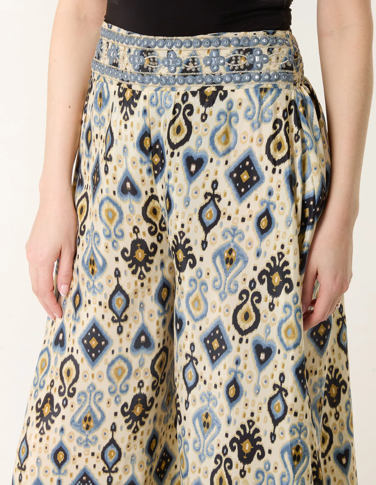 Shirred Wide Leg Trouser sold by Blue Vanilla product image thumbnail 3