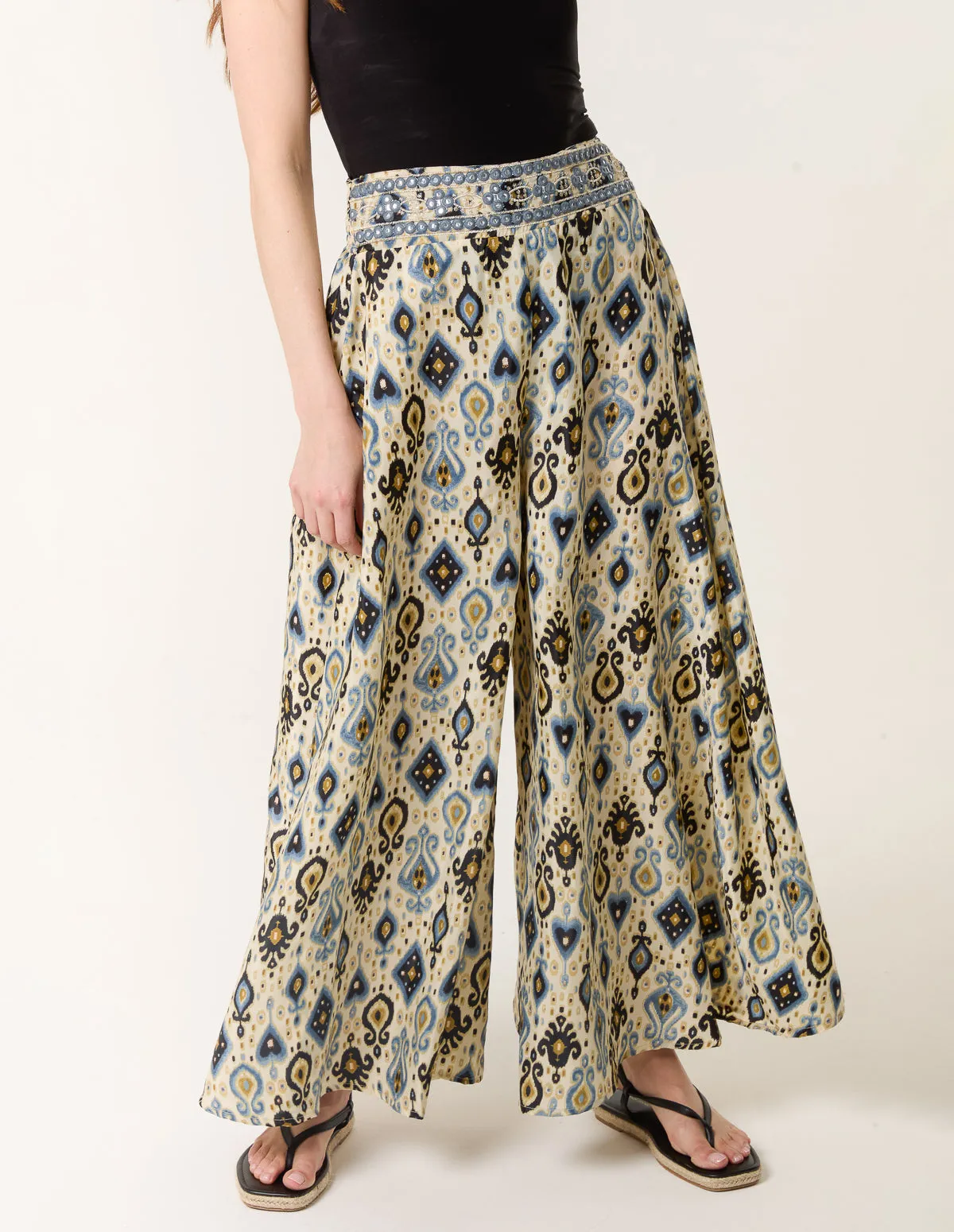 Shirred Wide Leg Trouser sold by Blue Vanilla product image thumbnail 2