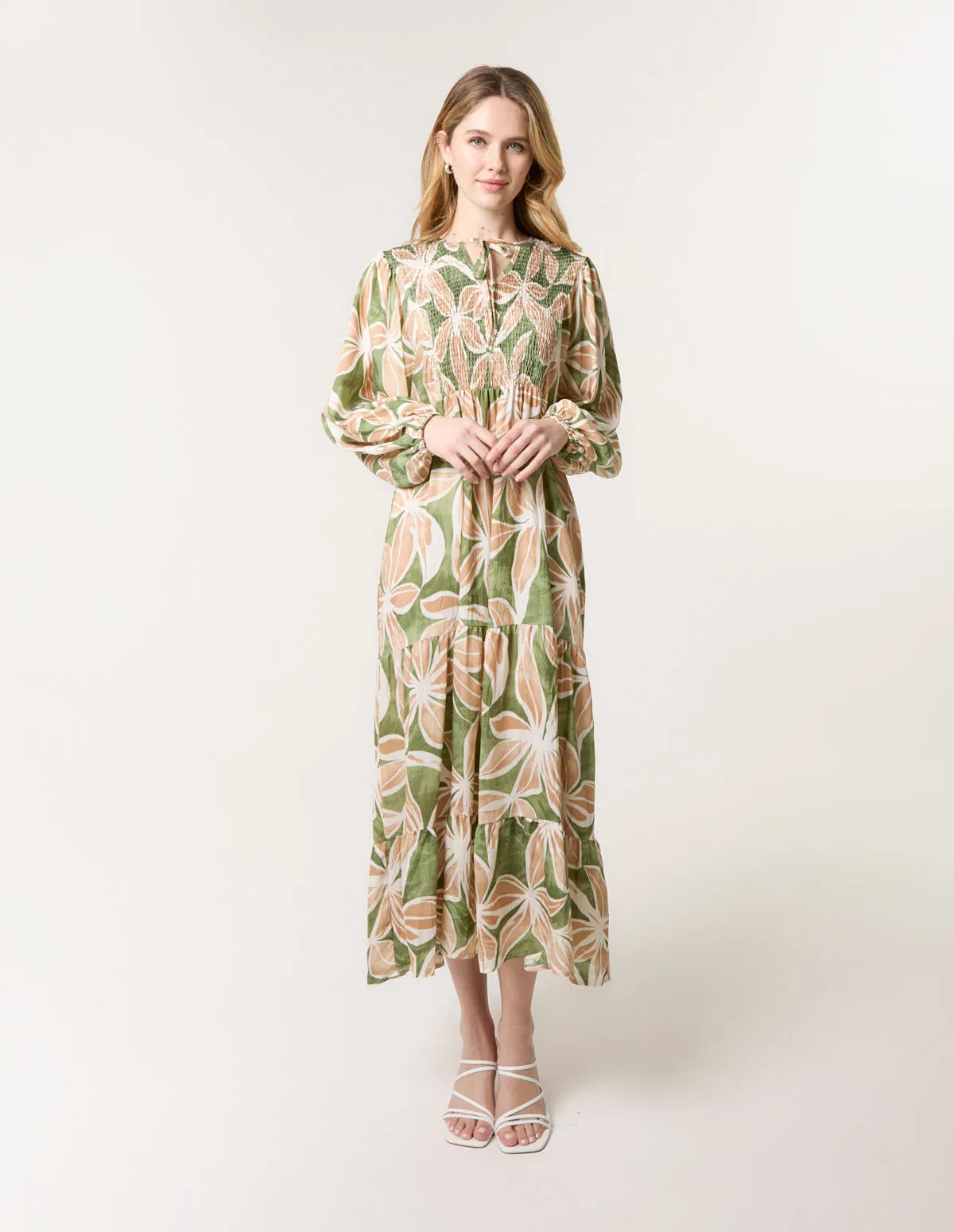 Floral Print Long Dress sold by Blue Vanilla product image thumbnail 3