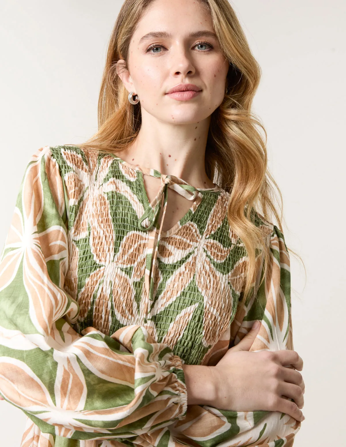 Floral Print Long Dress sold by Blue Vanilla product image thumbnail 2