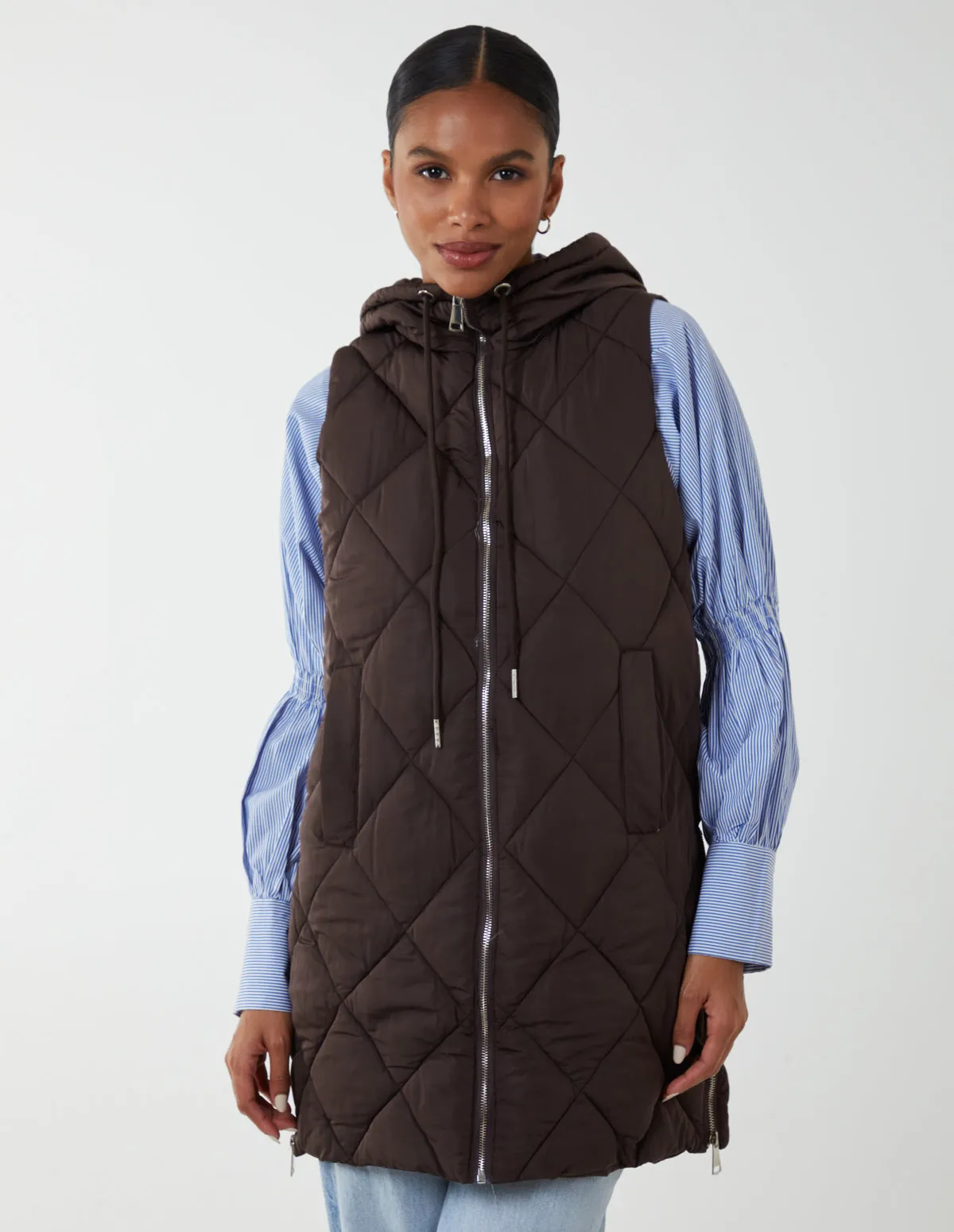 Hoodie Puffer Gilet sold by Blue Vanilla product image thumbnail 3
