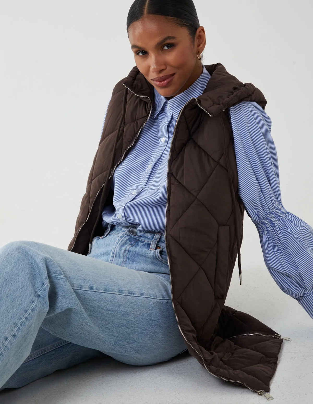 Hoodie Puffer Gilet sold by Blue Vanilla product image thumbnail 2