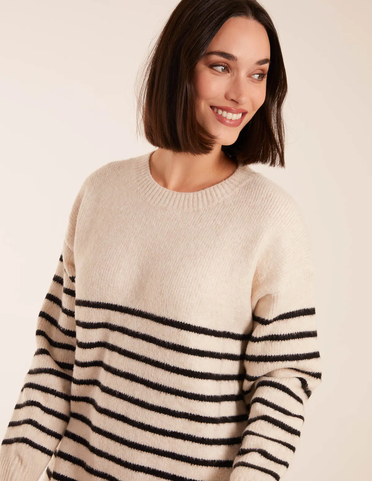 Crew Neck Striped Jumper Dress sold by Blue Vanilla product image thumbnail 2