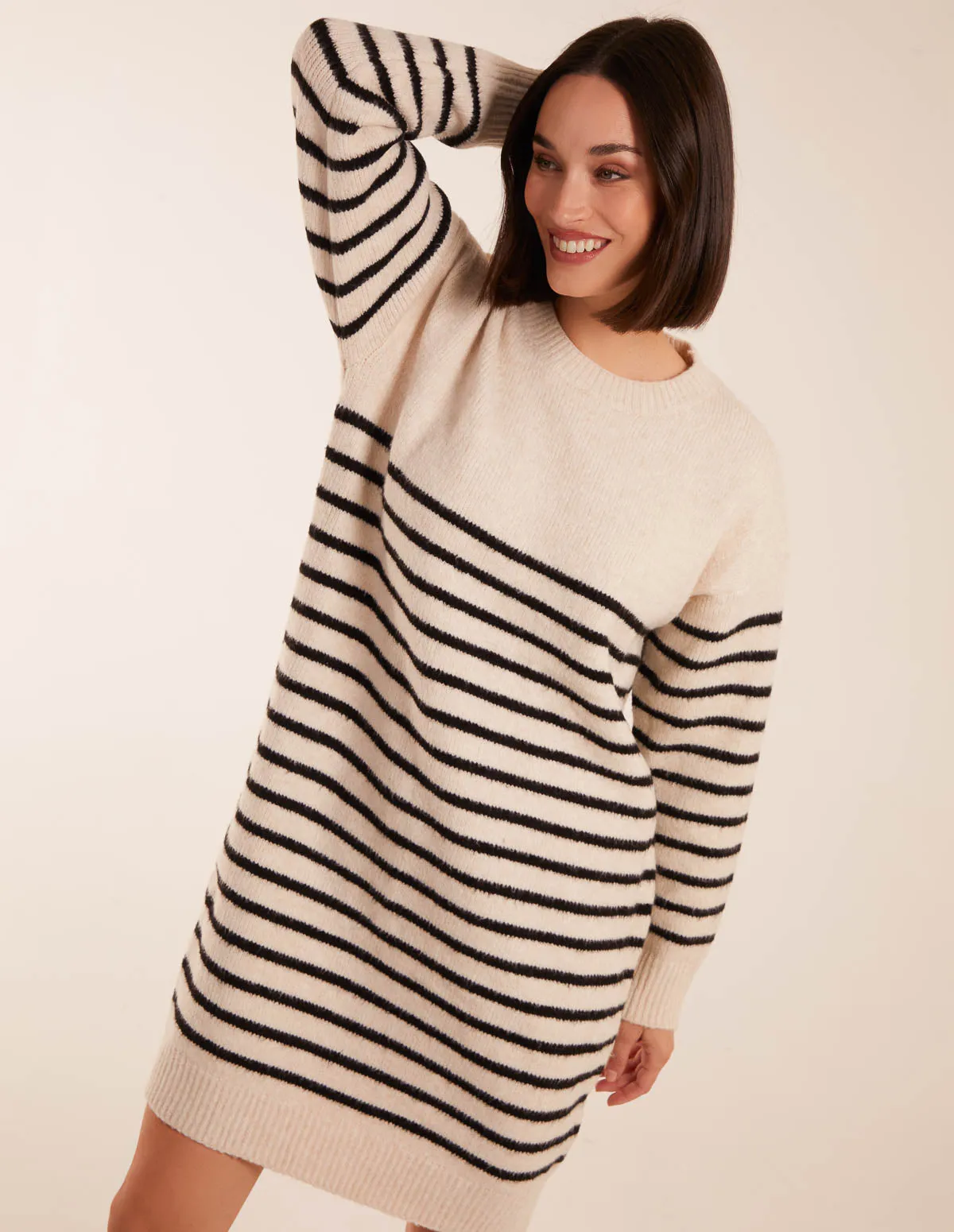 Crew Neck Striped Jumper Dress sold by Blue Vanilla