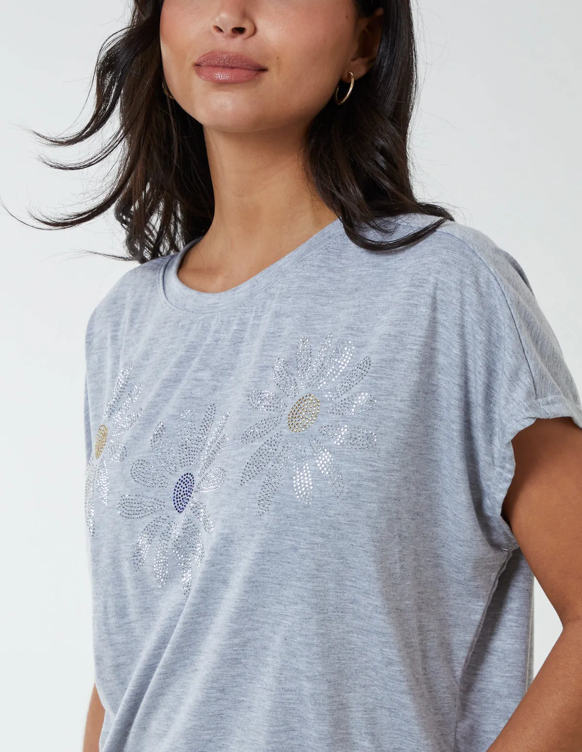 Multi Hotfix Daisy Tee sold by Blue Vanilla product image thumbnail 2