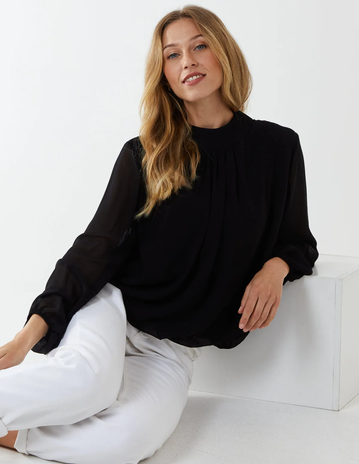 High Neck Blouse sold by Blue Vanilla product image thumbnail 2