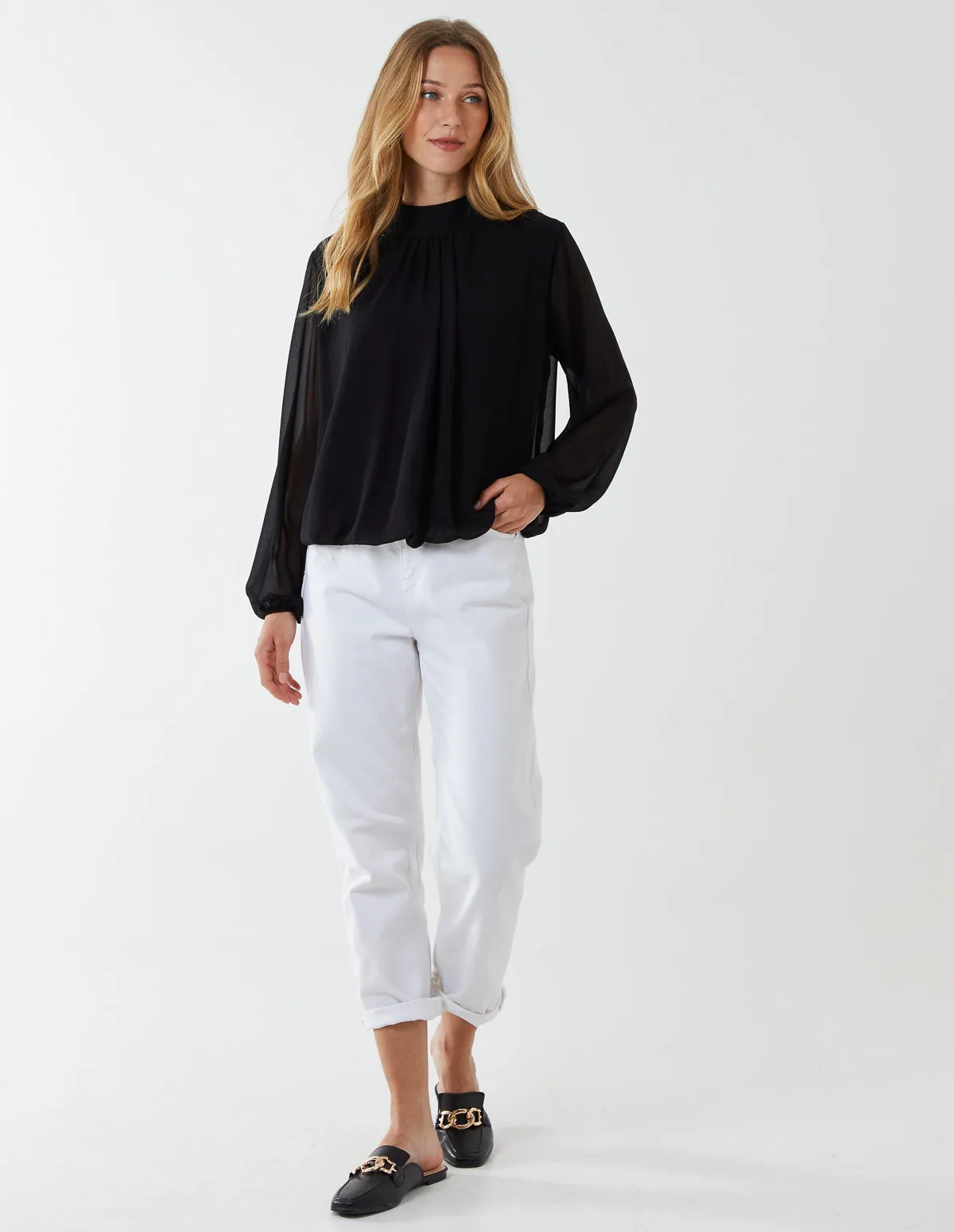 High Neck Blouse sold by Blue Vanilla product image thumbnail 4