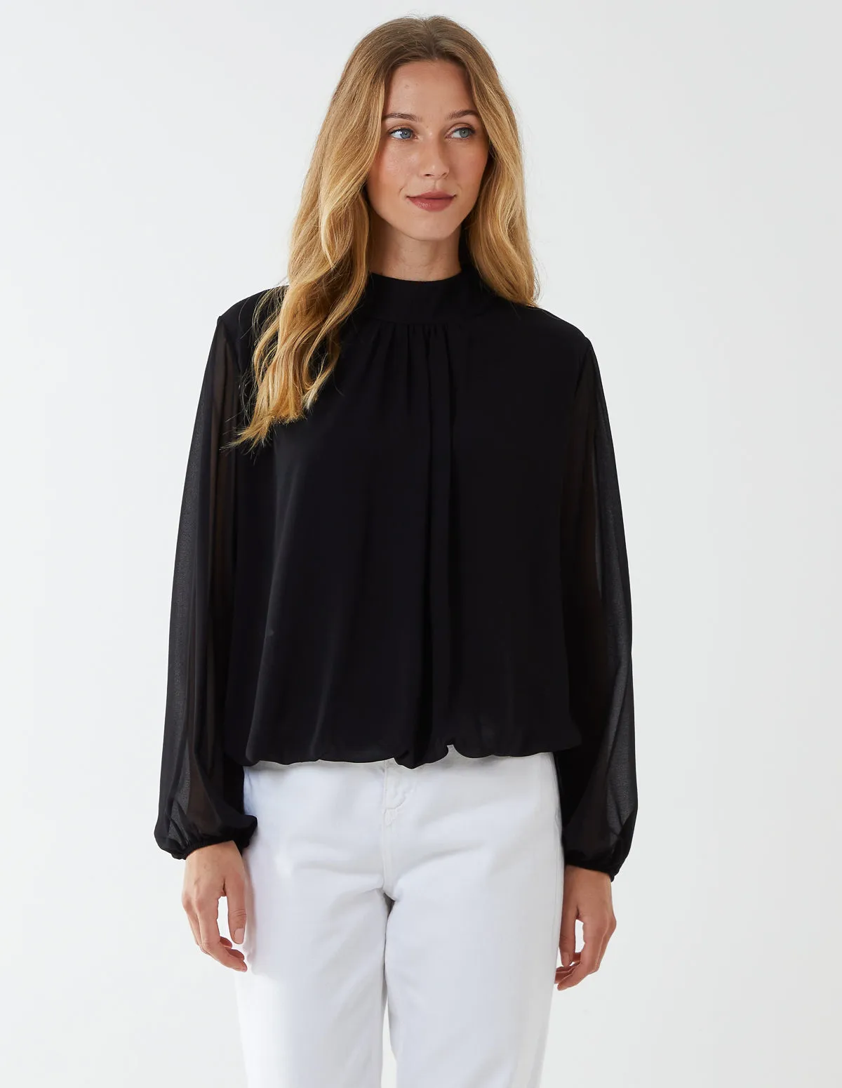 High Neck Blouse sold by Blue Vanilla