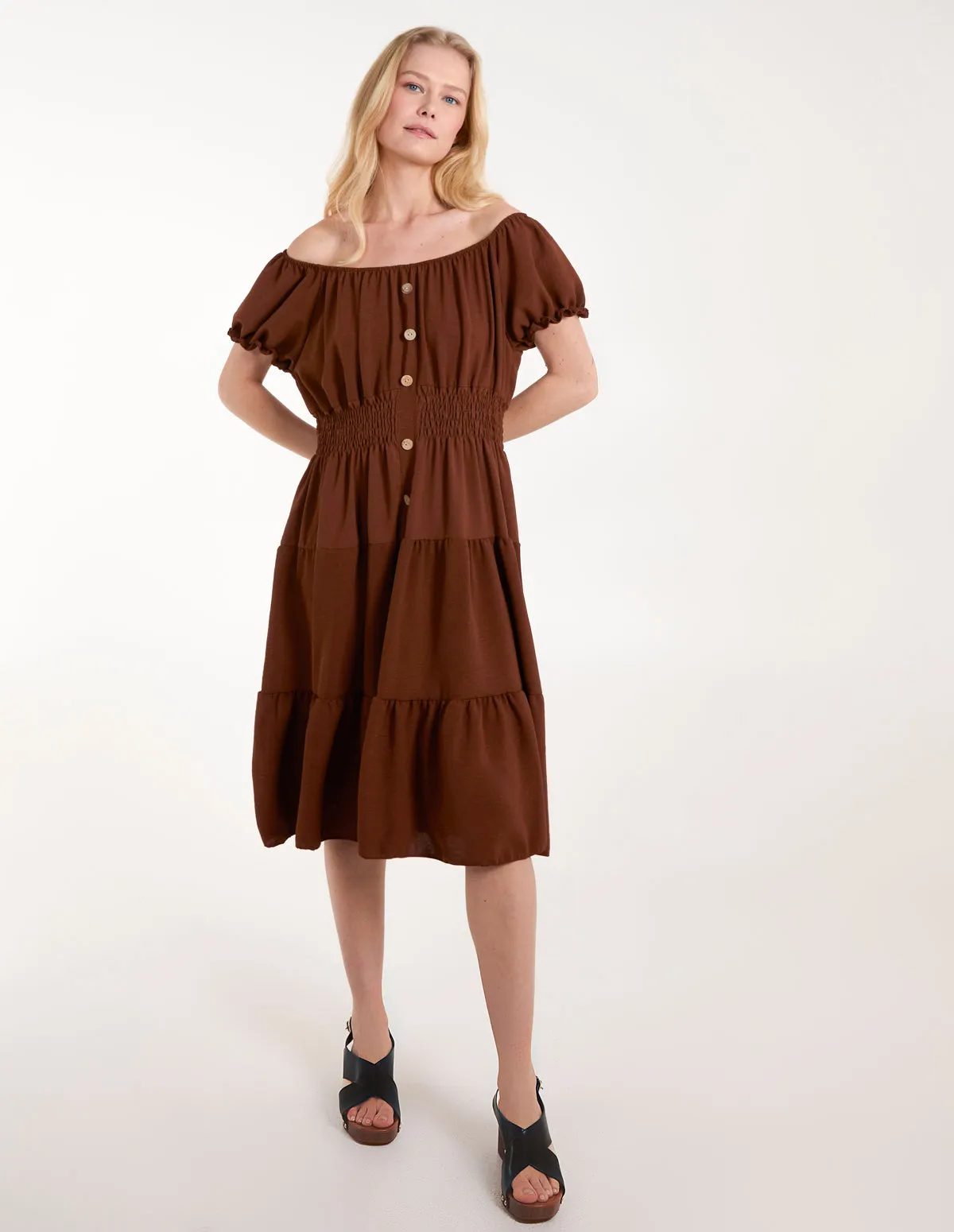 Coconut Button Dress sold by Blue Vanilla