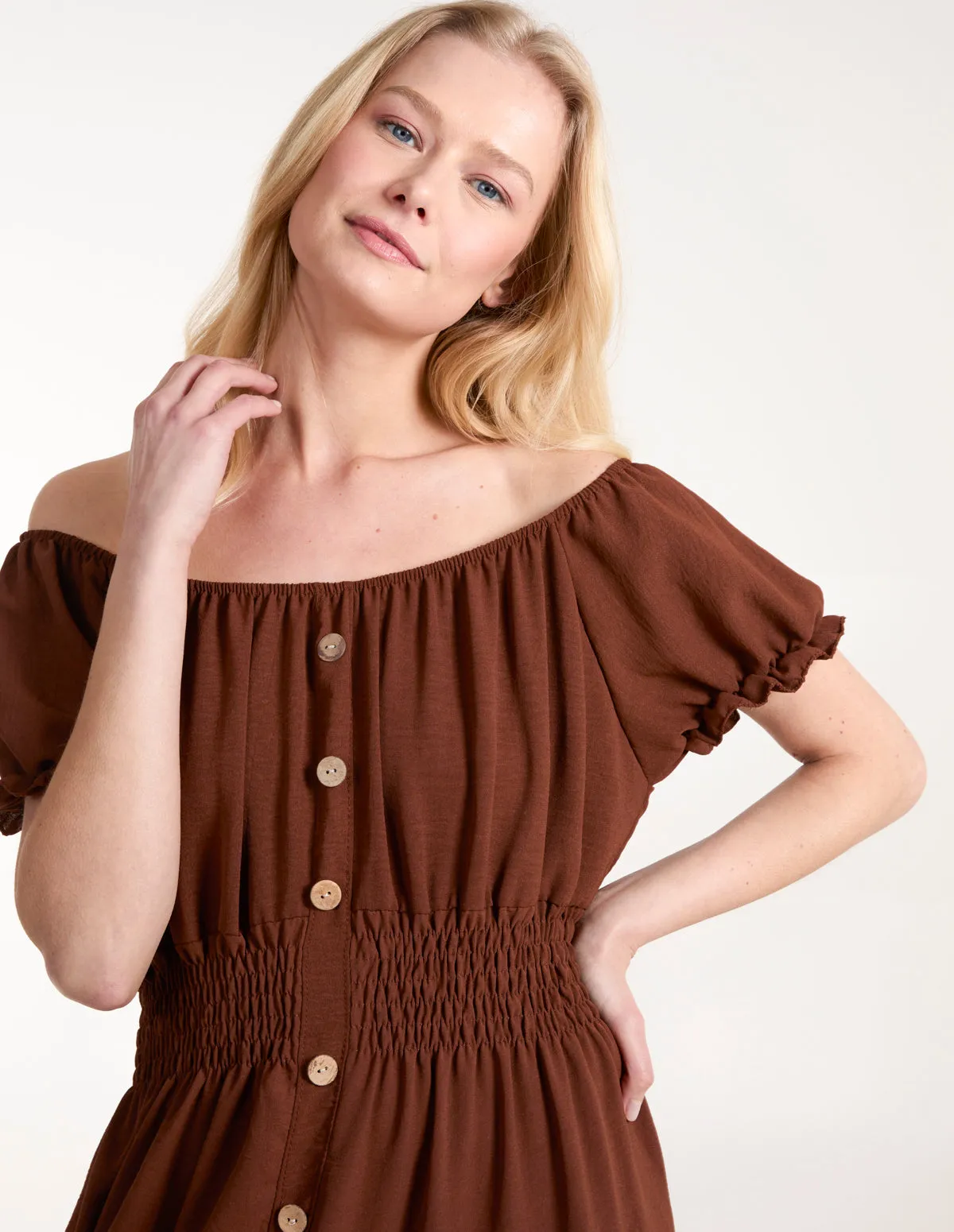 Coconut Button Dress sold by Blue Vanilla product image thumbnail 2