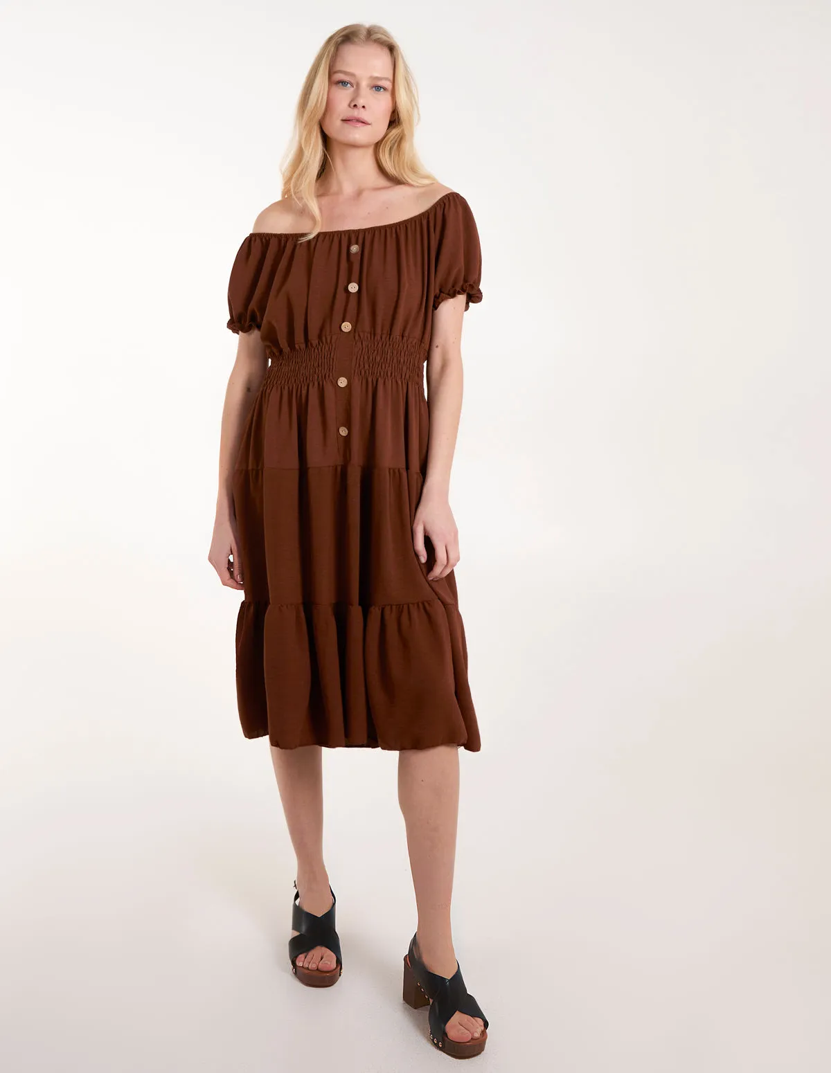 Coconut Button Dress sold by Blue Vanilla product image thumbnail 3