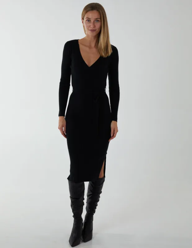 Cross Over Ribbed Dress sold by Blue Vanilla