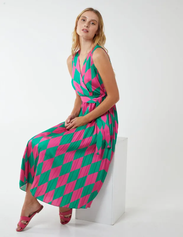 Diamond Print Sleeveless Dress sold by Blue Vanilla
