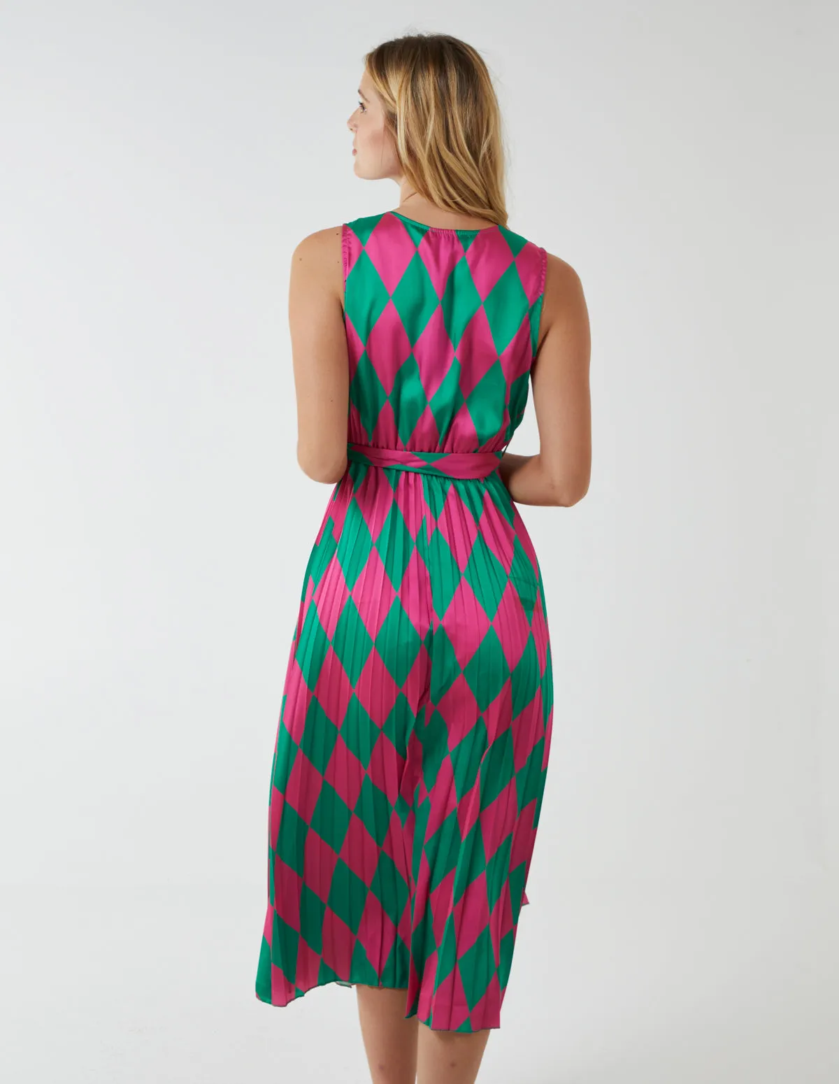 Diamond Print Sleeveless Dress sold by Blue Vanilla product image thumbnail 5