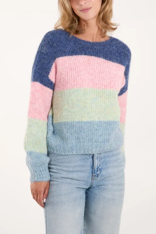 Multi Stripe Knit Jumper sold by Blue Vanilla