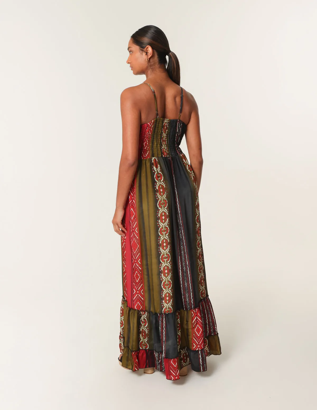 Strappy V Neck Maxi Dress sold by Blue Vanilla product image thumbnail 4