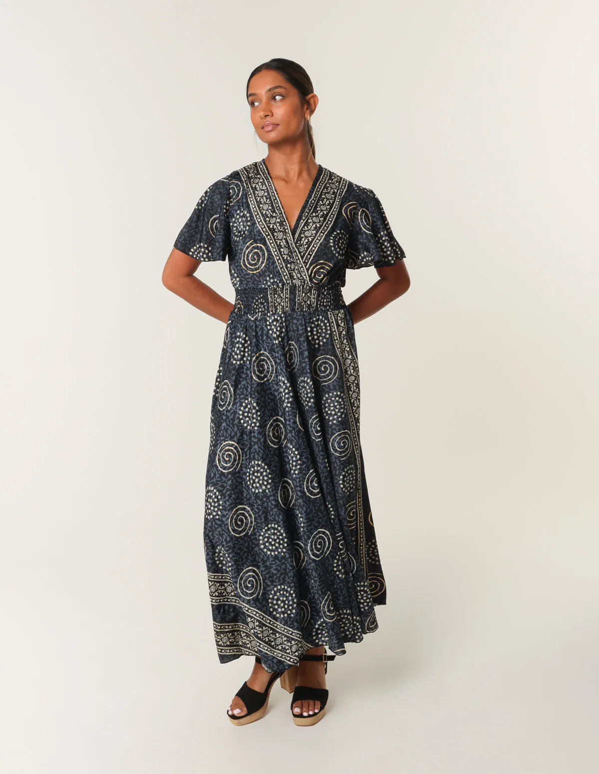 Double V Neck Dress sold by Blue Vanilla product image thumbnail 3