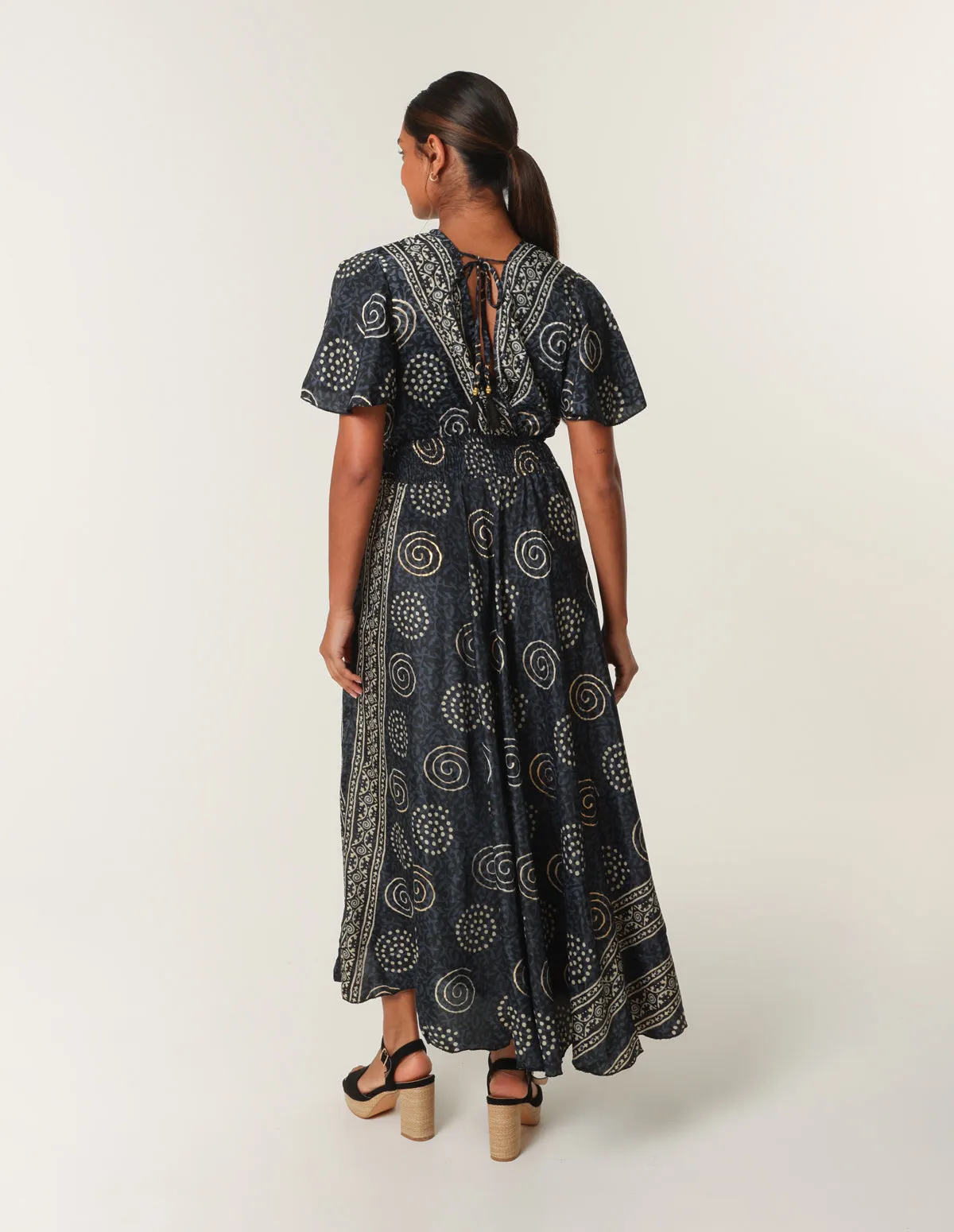 Double V Neck Dress sold by Blue Vanilla product image thumbnail 4