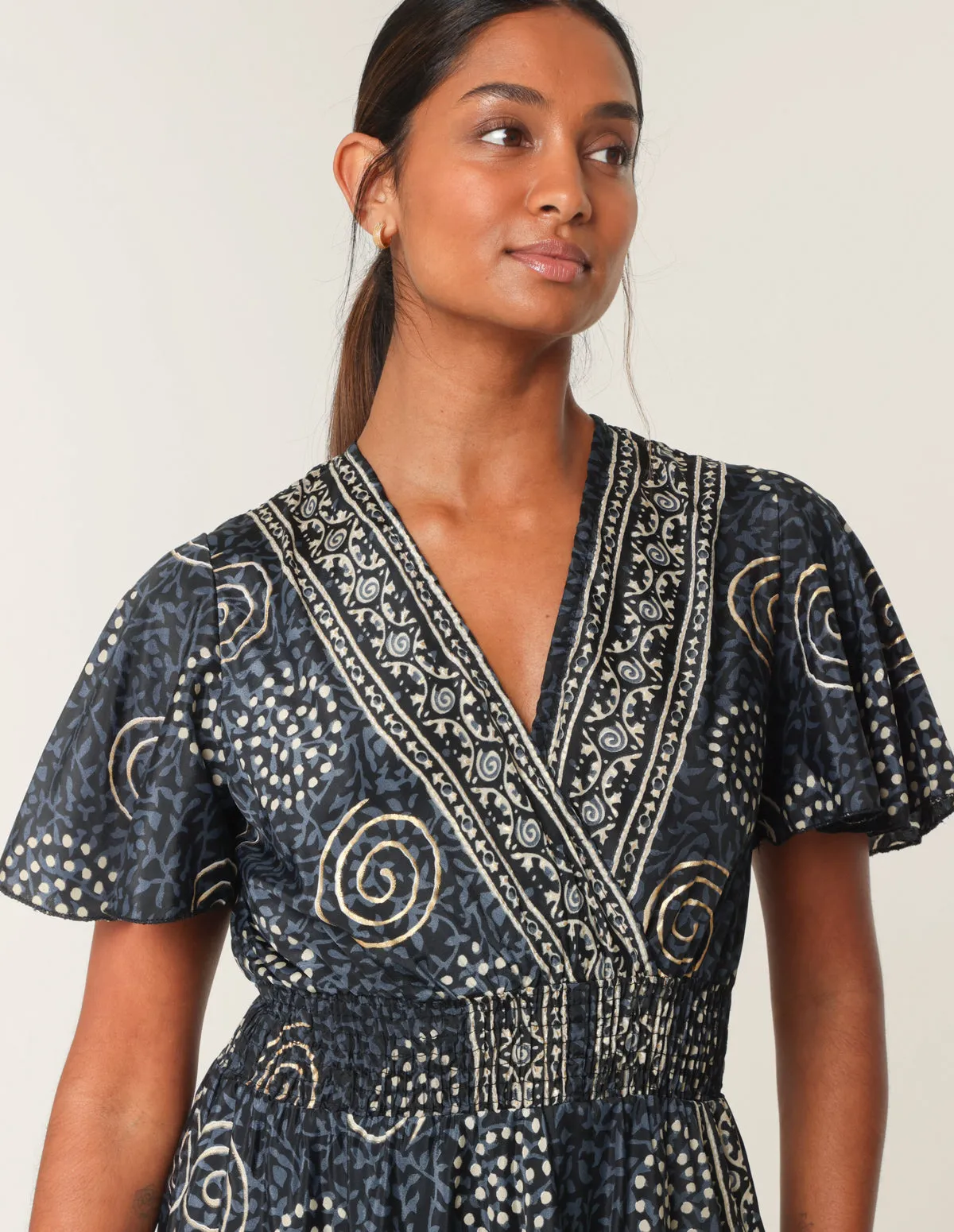 Double V Neck Dress sold by Blue Vanilla product image thumbnail 2