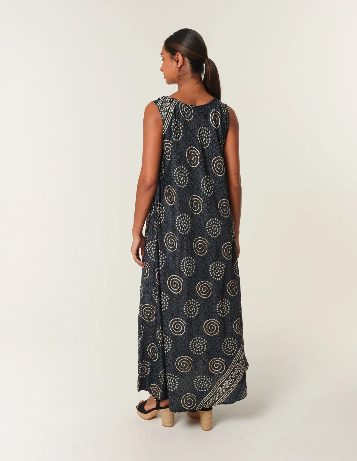 Tie Neck Maxi Dress sold by Blue Vanilla product image thumbnail 4
