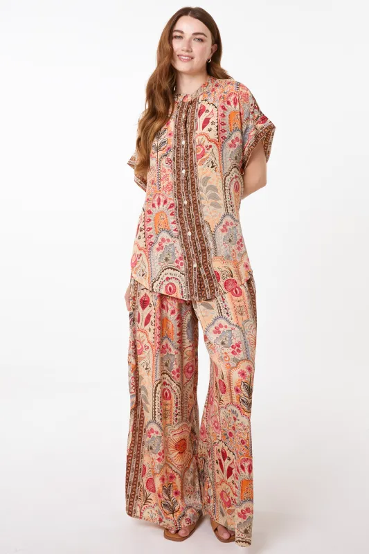Paisley Print Shirt Trouser Co-Ord sold by Blue Vanilla
