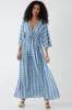 Ruched Waist Kimono Maxi Dress sold by Blue Vanilla