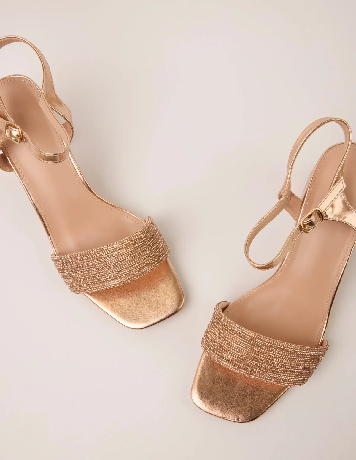 Diamante Front Small Healed Sandals sold by Blue Vanilla product image thumbnail 3