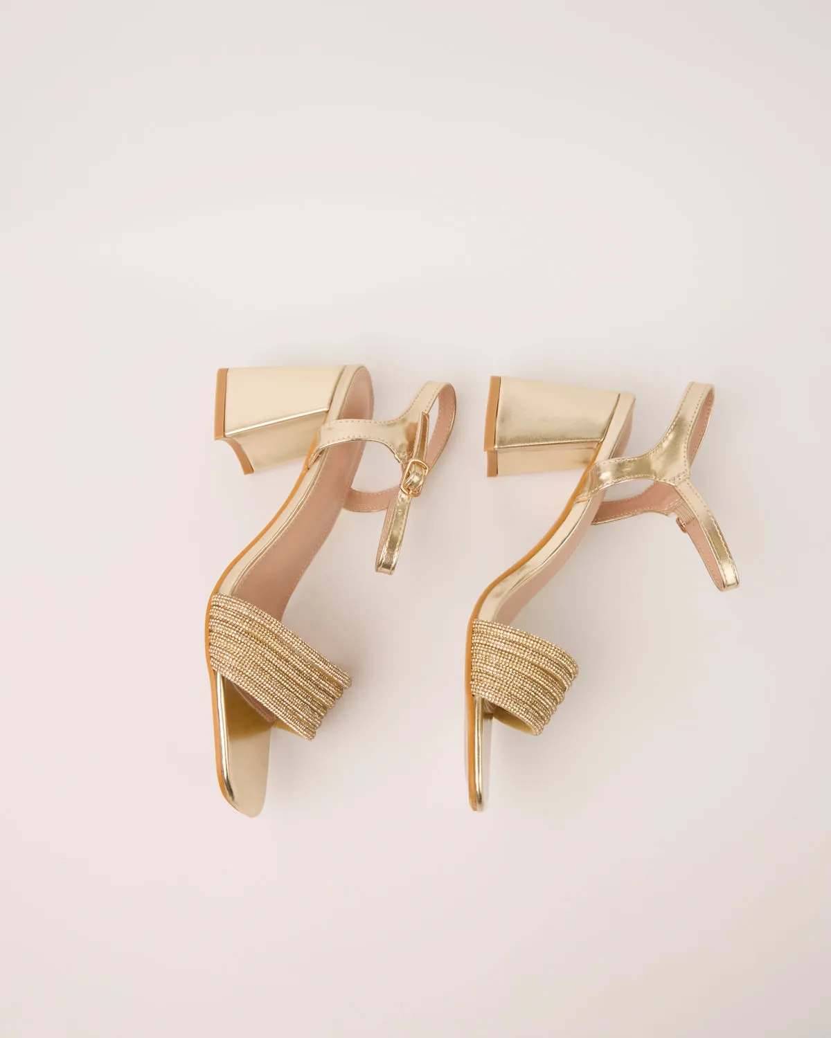 Diamante Front Small Healed Sandals sold by Blue Vanilla product image thumbnail 4