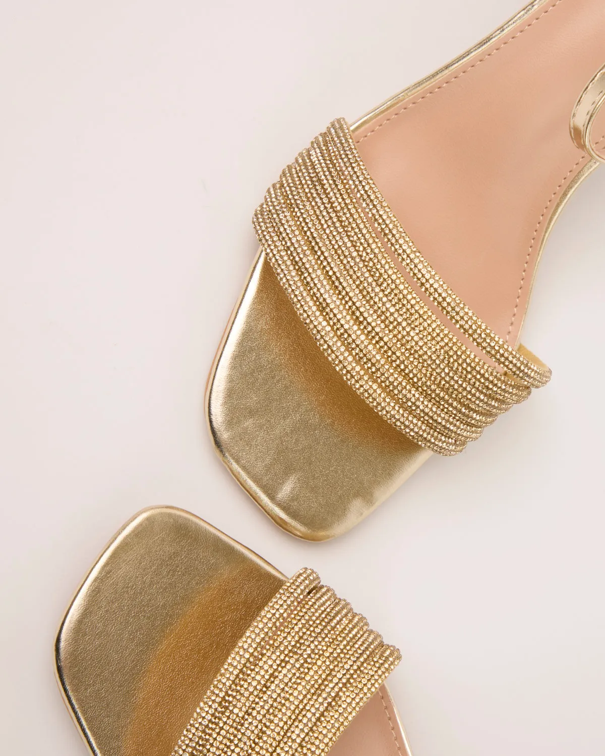 Diamante Front Small Healed Sandals sold by Blue Vanilla product image thumbnail 3