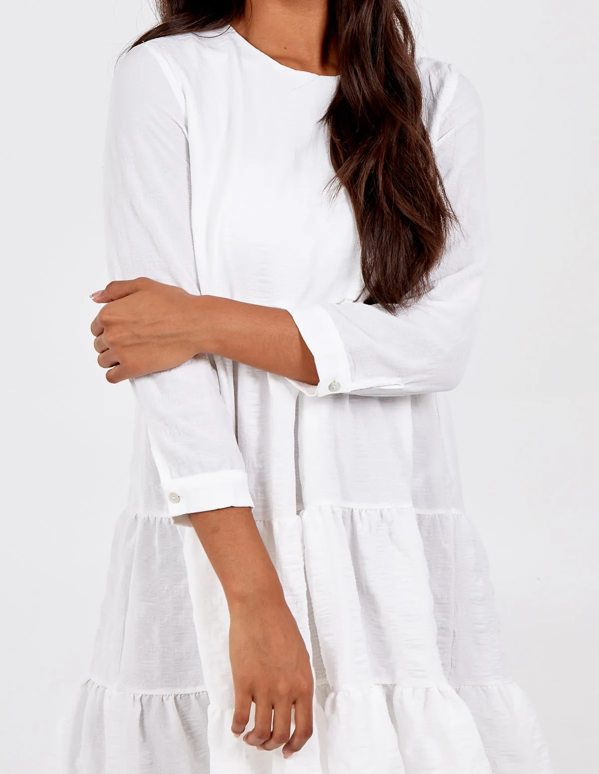 AMELIA - Textured Tiered Dress sold by Blue Vanilla product image thumbnail 5