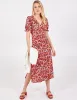 HANIYA - Frill Sleeve Floral Midi Dress sold by Blue Vanilla