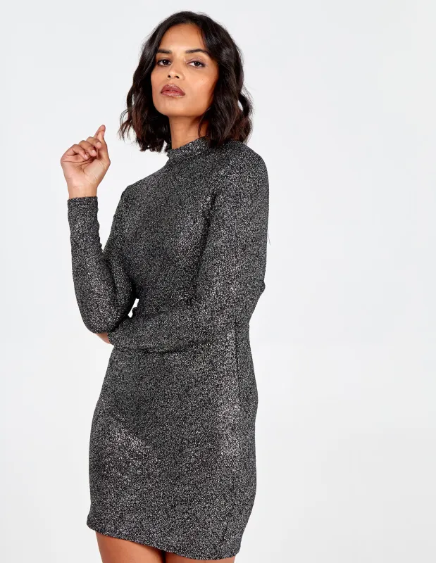 Tie Back High Neck Bodycon Dress sold by Blue Vanilla