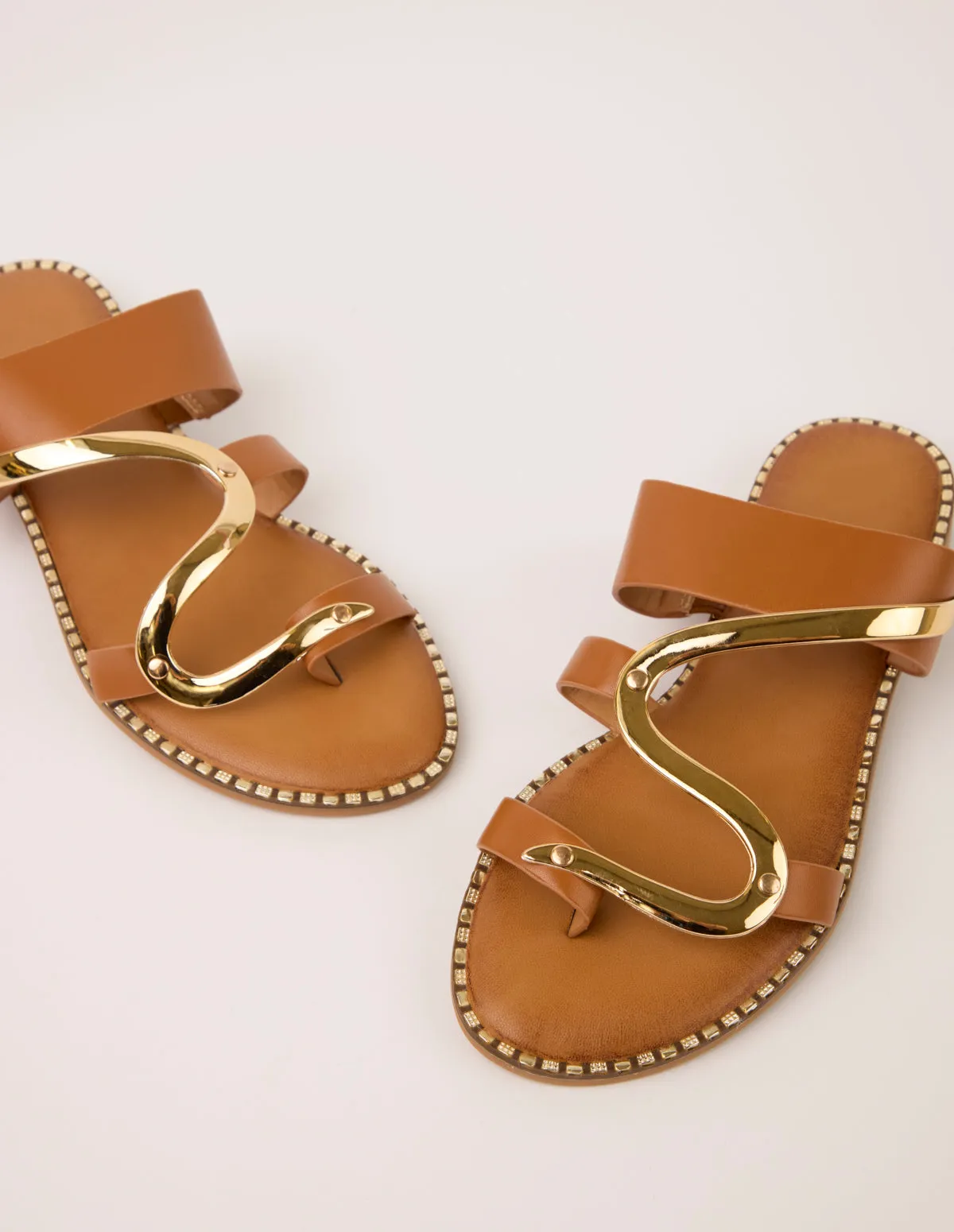 Gold Snake Detail Sandals sold by Blue Vanilla product image thumbnail 2