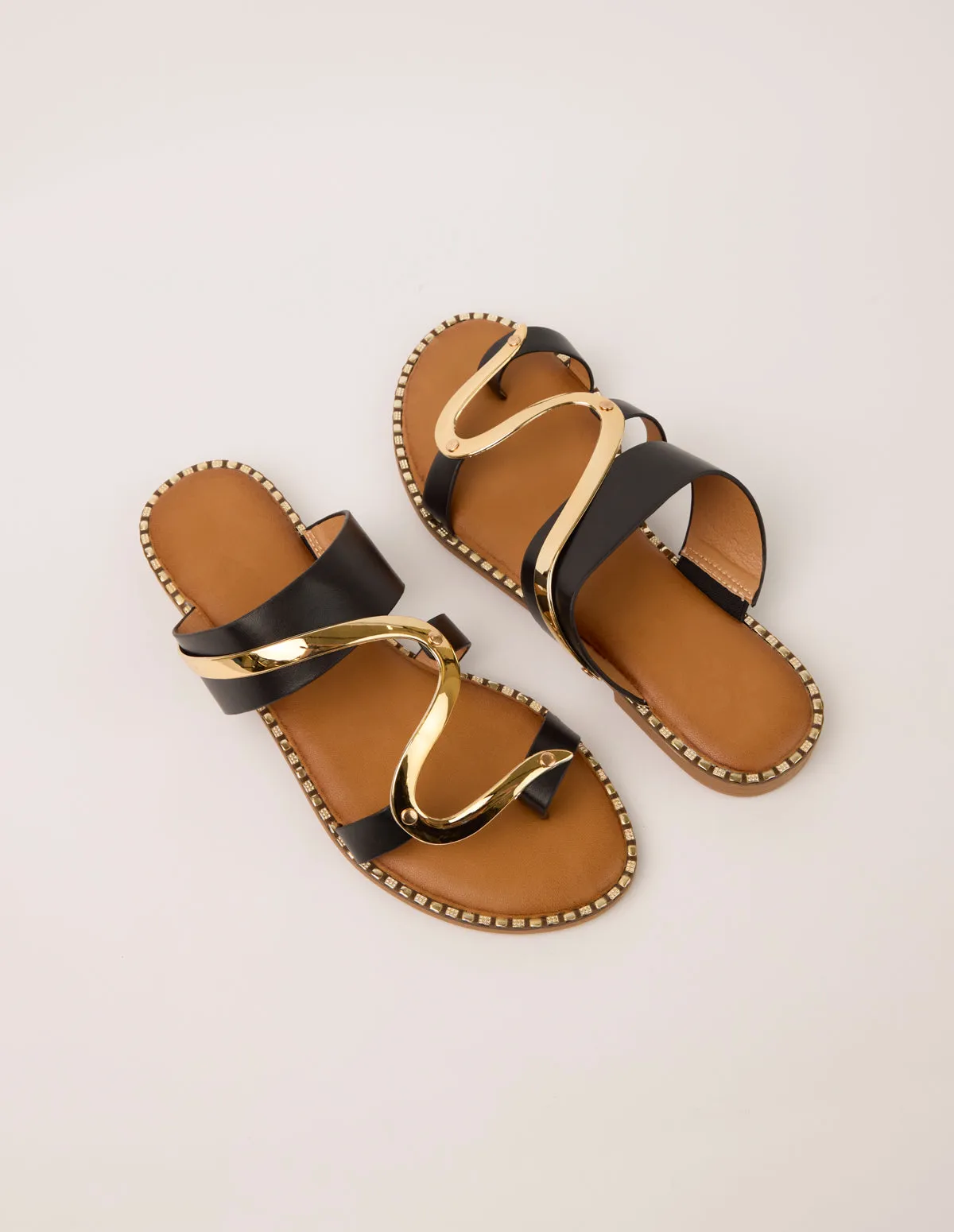 Gold Snake Detail Sandals sold by Blue Vanilla product image thumbnail 3
