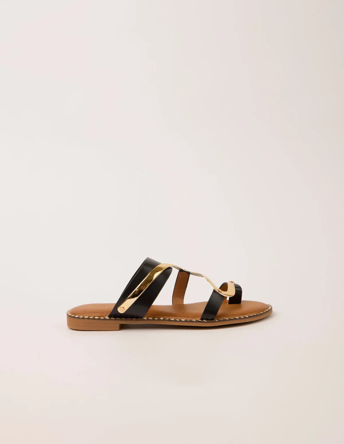Gold Snake Detail Sandals sold by Blue Vanilla product image thumbnail 4