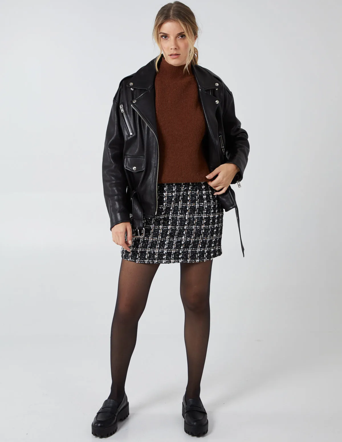 LEIGHTON - Tweed Mini Skirt sold by Blue Vanilla product image thumbnail 2