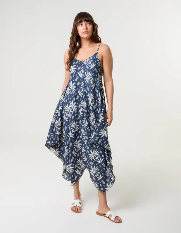 Tropical Print Hanky Hem Dress sold by Blue Vanilla
