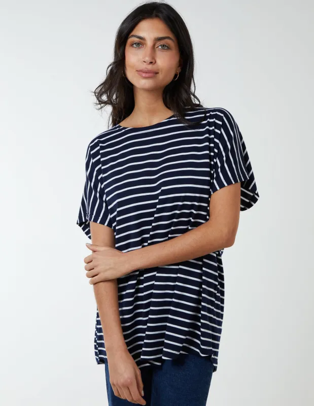 Stripe Oversized Top sold by Blue Vanilla
