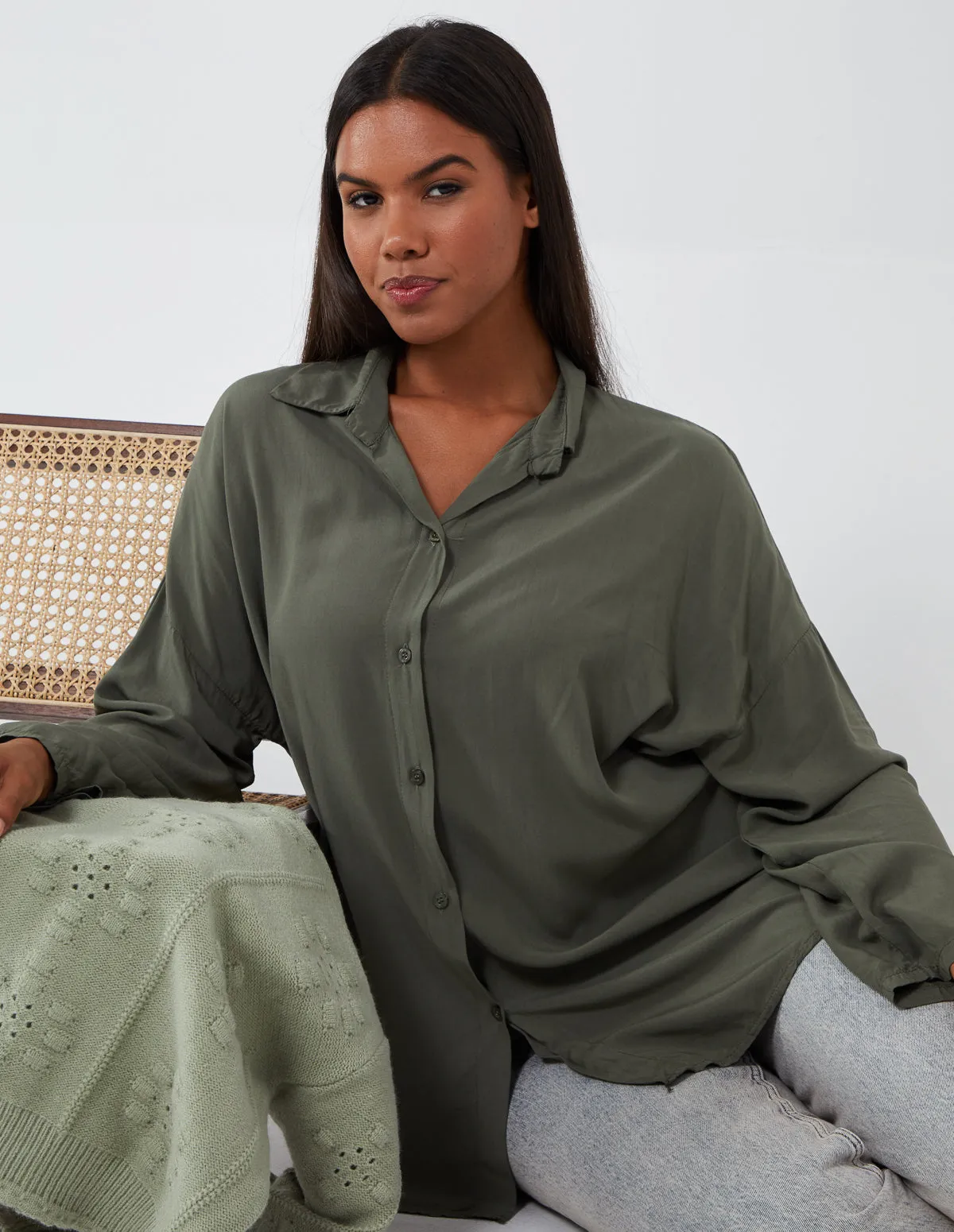 Oversized Plain Shirt sold by Blue Vanilla product image thumbnail 2