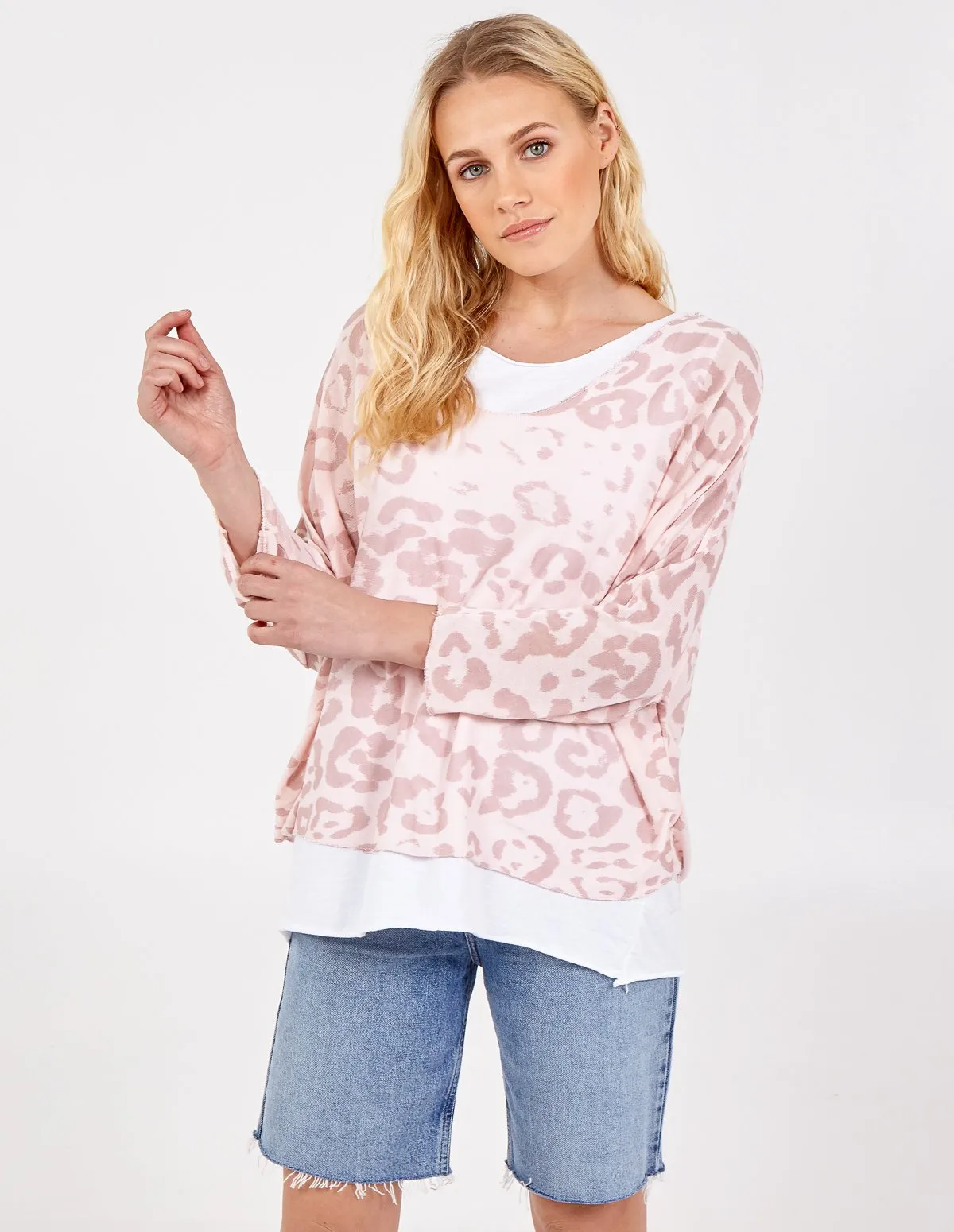 2in1 Animal Print Top sold by Blue Vanilla product image thumbnail 2