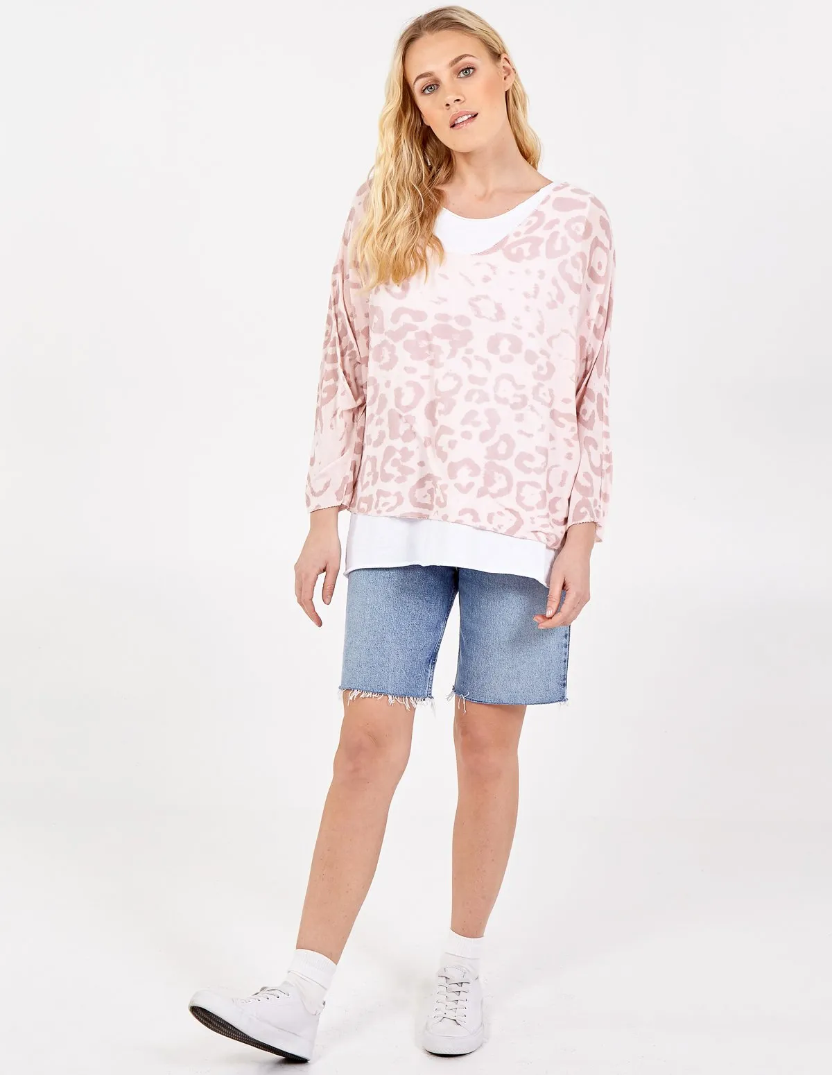 2in1 Animal Print Top sold by Blue Vanilla product image thumbnail 3