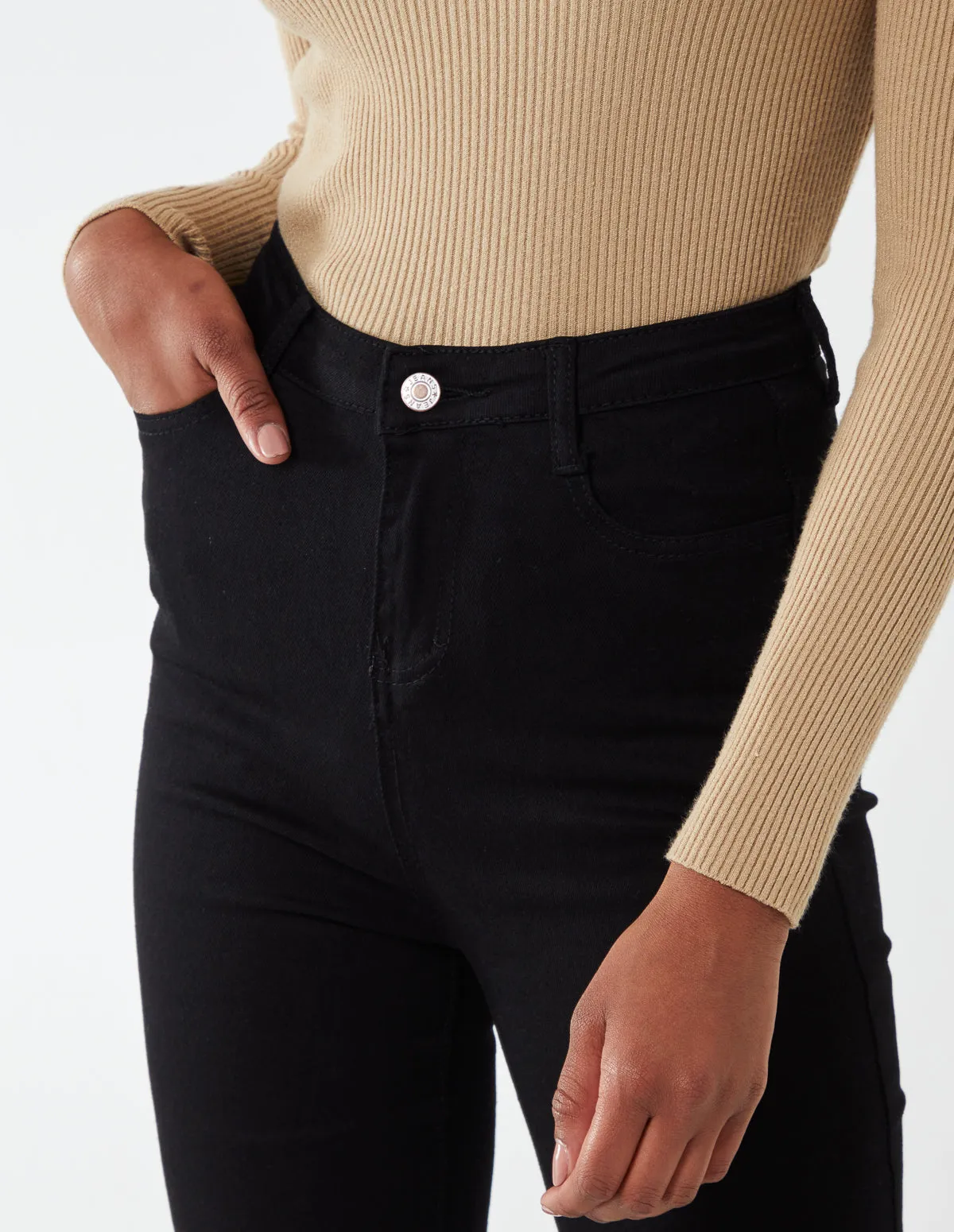 High Waist Flare Trousers sold by Blue Vanilla product image thumbnail 4