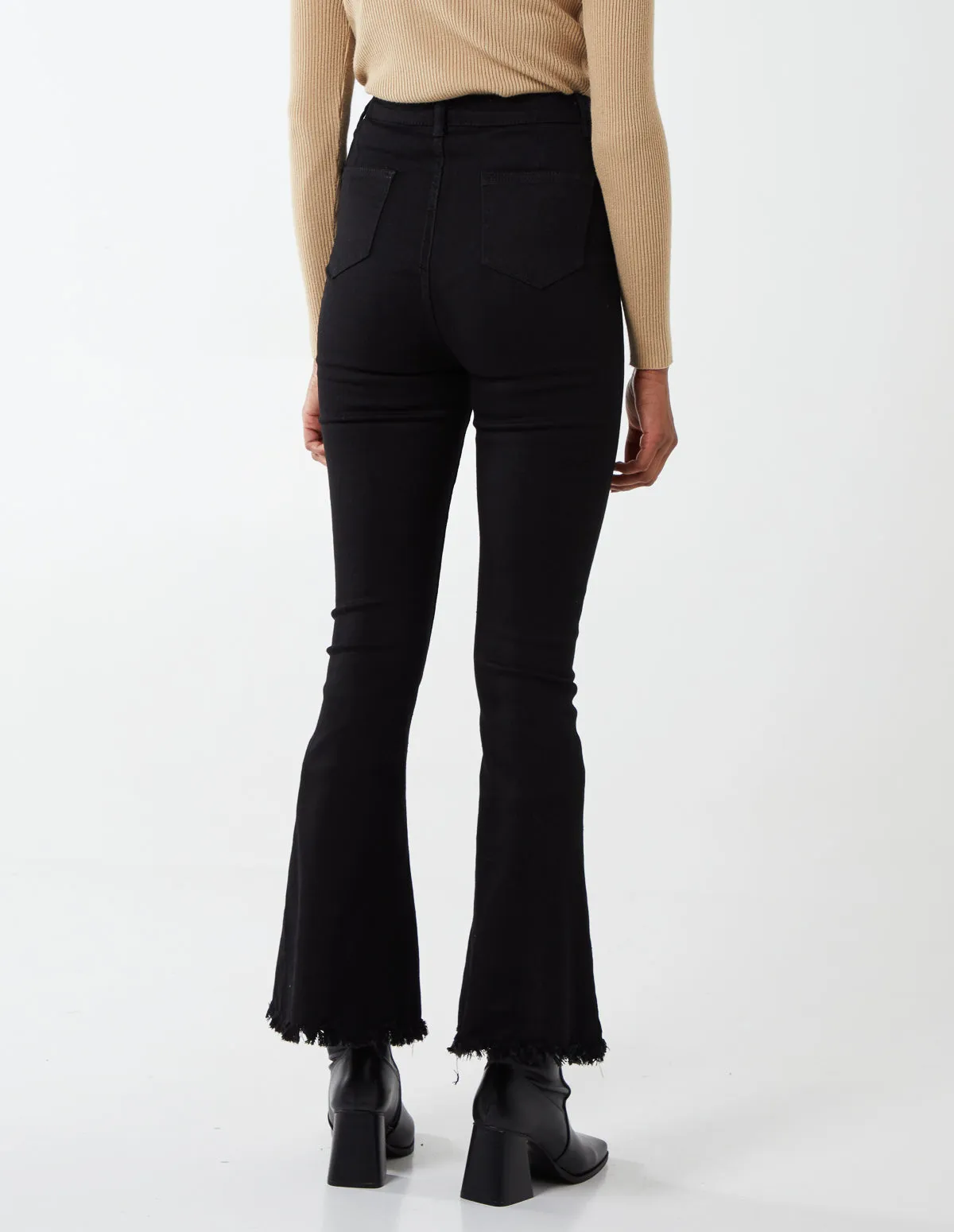 High Waist Flare Trousers sold by Blue Vanilla product image thumbnail 5